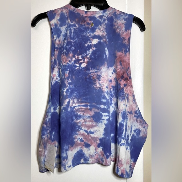 NWT Spiritual Gangster x Soul Cycle Supernova Tiedye Seamless Tank Blue Tied M/L - Picture 5 of 12